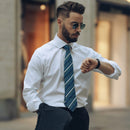 Velletri - Silk Jacquard Tie - Blue
