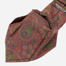 Trevi - Printed Madder Silk Tie - Ruby