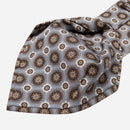 La Vigna - Printed Wool & Silk Tie - Grey