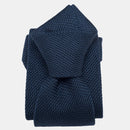 Marino - Navy Blue Silk Grenadine Tie