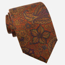 Trevi - Printed Madder Silk Tie - Ginger