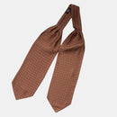 Pagani - Silk Ascot Cravat Tie - Cognac