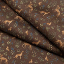 Canis Romanus - Wool Backed Silk Scarf - Oak