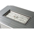 Aluminum 48-in Rectangular Propane Fire Table, Beads, Covers and Lid
