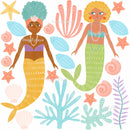 Mermaids and Ocean Foliage - Nursery Wall Decals