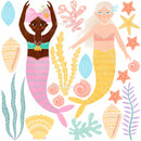 Mermaids and Ocean Foliage - Nursery Wall Decals