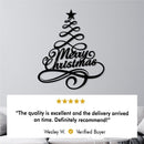 Pine Tree Merry Christmas Wall Art