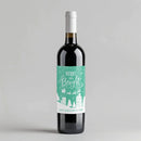 Merry Green Wine Label