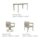 Aconcagua 7-Piece Aluminum Dining Set