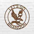 Custom Metal Wall Art - Personalized Patriotic Eagle Sign