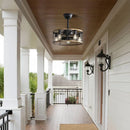 Metal Ceiling Fan with Quiet DC Motor Light and Remote Control
