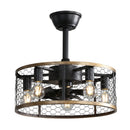Metal Ceiling Fan with Quiet DC Motor Light and Remote Control
