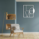 Metal Love Letters Black Wall Art