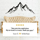 Metal Mountain Wall Decor