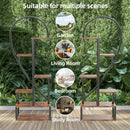 Metal Plant Stand 6-Tier Half Heart