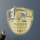 Custom Metal Wall Art - Personalized Trucking Sign