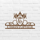 Custom Metal Wall Art - Personalized Monogram Sign