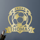Custom Metal Wall Art - Personalized Soccer Ball Sign