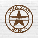 Custom Metal Wall Art - Personalized Star Sign