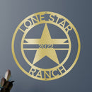 Custom Metal Wall Art - Personalized Star Sign