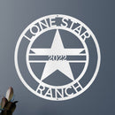 Custom Metal Wall Art - Personalized Star Sign