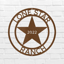 Custom Metal Wall Art - Personalized Texas Sign