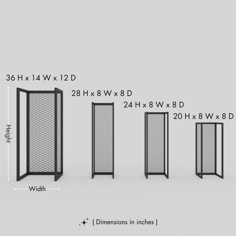 Metal Wall Mounted Firewood Holder