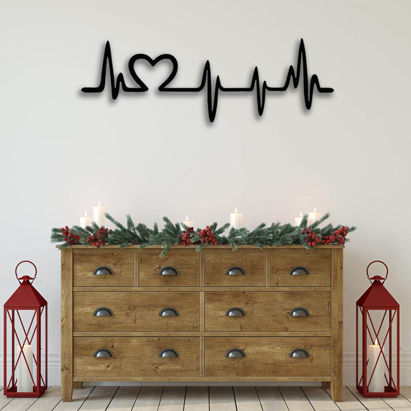 Heart Beat Rhythm Metal Coat Rack