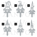 Gnome Monogram Plant Markers