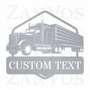 Semi Truck Monogram V2