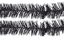 Metallic Black Tinsel Garland