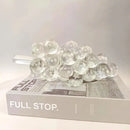 Metallic crystal glass geometric grape sculpture dining room decor
