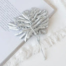 Metallic gold & silver palm leaves – living room decorative pins