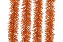 Metallic Orange Tinsel Garland