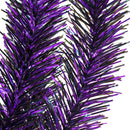 Metallic Purple & Black Tinsel Garland