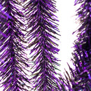 Metallic Purple & Black Tinsel Garland