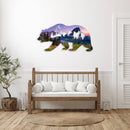 Glacier National Park Bear Metal Wall Art – Limited Edition Wildlife Decor