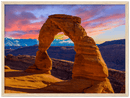 Arches National Park Utah Print Metal Wall Art – Red Rock Desert Scenic Wall Decor