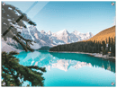 Banff Alternative Print Metal Wall Art – Canadian Rocky Mountain Scenic Wall Decor
