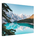 Banff Alternative Print Metal Wall Art – Canadian Rocky Mountain Scenic Wall Decor
