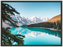 Banff Alternative Print Metal Wall Art – Canadian Rocky Mountain Scenic Wall Decor