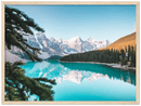 Banff Alternative Print Metal Wall Art – Canadian Rocky Mountain Scenic Wall Decor