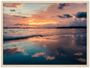 Beach Reflections Print Metal Wall Art – Coastal Ocean Scenic Home Decor