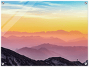 Colorful Mountains Print Metal Wall Art – Vibrant Scenic Landscape Wall Decor