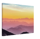Colorful Mountains Print Metal Wall Art – Vibrant Scenic Landscape Wall Decor