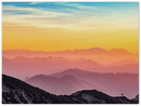 Colorful Mountains Print Metal Wall Art – Vibrant Scenic Landscape Wall Decor