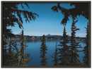 Crater Lake Print Metal Wall Art – Oregon National Park Scenic Nature Decor