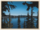 Crater Lake Print Metal Wall Art – Oregon National Park Scenic Nature Decor