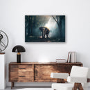 Elephant Print Metal Wall Art – Wildlife Safari Animal Nature Home Decor