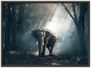 Elephant Print Metal Wall Art – Wildlife Safari Animal Nature Home Decor